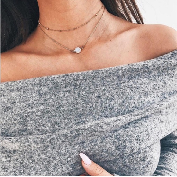 Golden Threads Jewelry - Dainty Pearl Two Piece Necklace